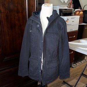 Lucky Brand Navy Military Field Jacket